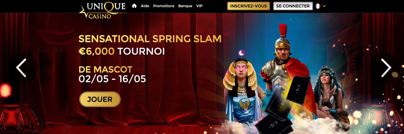 Unique Casino : dépôt et retrait
