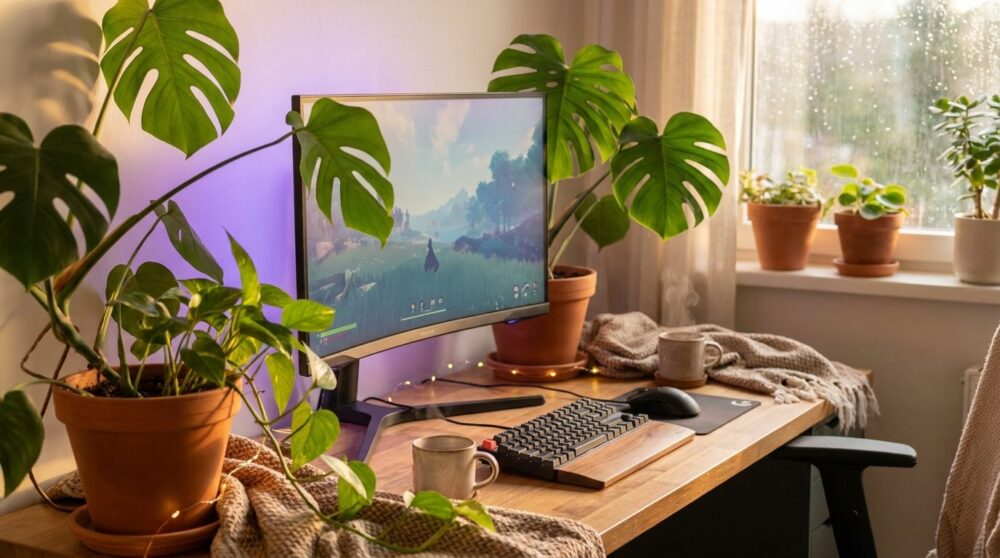 Plantes et gaming : la tendance qui pousse (vraiment) dans les setups